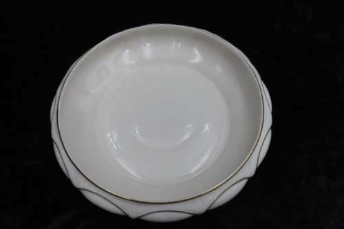 Hutchenreuter Gilded Bowl With Curved Rim.