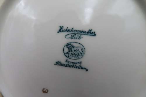 Hutchenreuter Gilded Bowl With Curved Rim.
