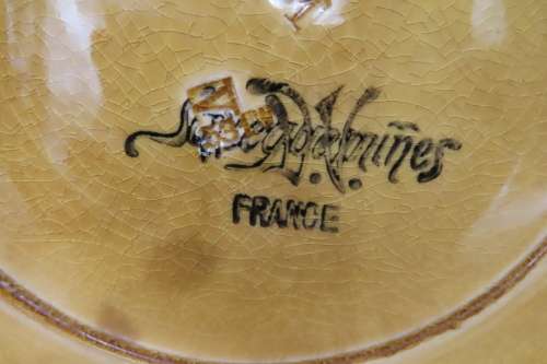 Sarreguemines France Fruit Stand