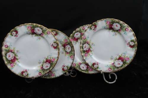 Royal Albert Celebration Cake Plates x 4 (16 cm in diam)
