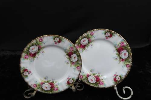 Royal Albert Celebration Cake Plates x 4 (16 cm in diam)