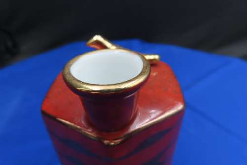 Japanese Whistling Bird Sake Decanter & 5 Cups.