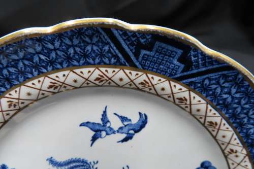 Booths Real Old Willow Cake Plates x 3 (A8025)