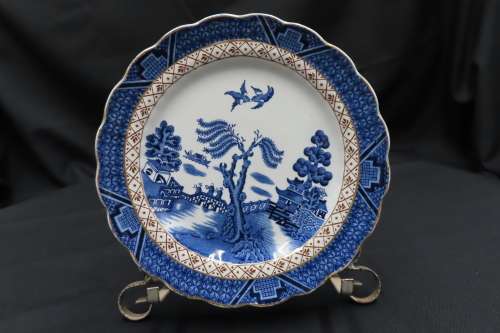 Booths Real Old Willow Cake Plates x 3 (A8025)
