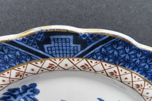 Booths Real Old Willow Cake Plates x 3 (A8025)
