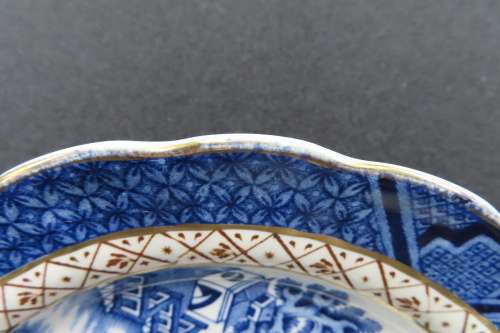 Booths Real Old Willow Cake Plates x 3 (A8025)