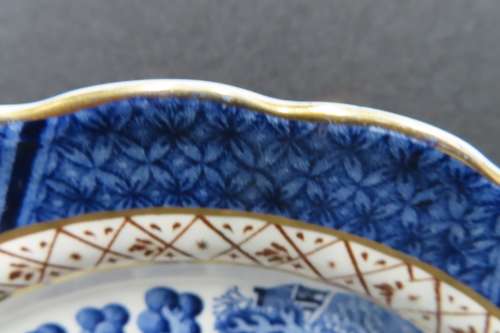 Booths Real Old Willow Cake Plates x 3 (A8025)