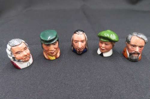 Staffordshire Thimbles x 5