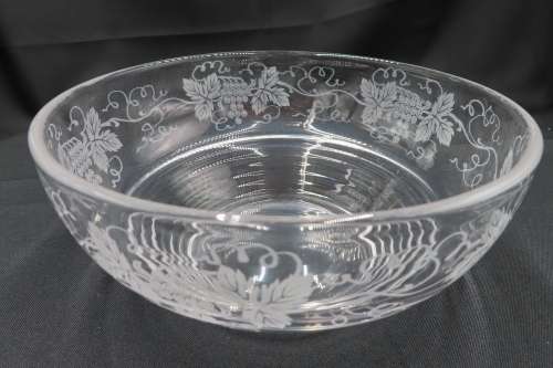 Stuart Crystal Vintage Fruit/Salad Bowl Grapevine Pattern.