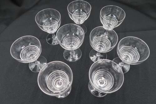 Stuart Crystal Vintage Liqueur Glasses x 9