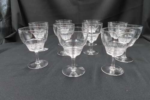 Stuart Crystal Vintage Small Wine Glasses x 10
