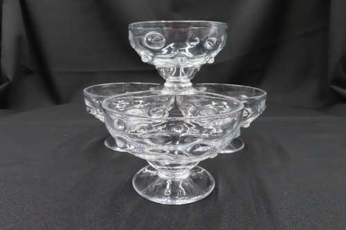 Webb England Crystal Dessert Glasses x 4