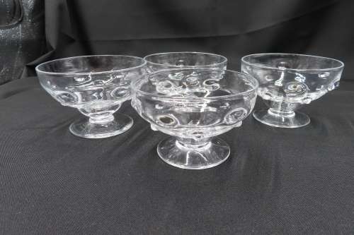 Webb England Crystal Dessert Glasses x 4