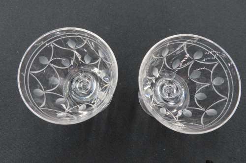Stuart Crystal Vintage Liqueur Glasses x 2