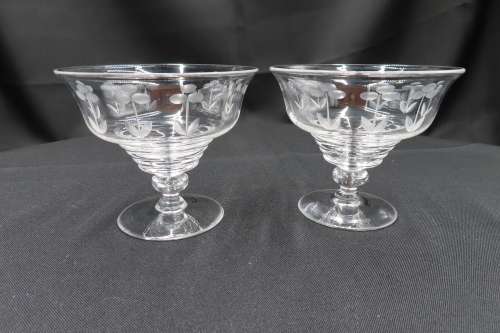 Stuart Crystal Vintage Cocktail Glasses x 2