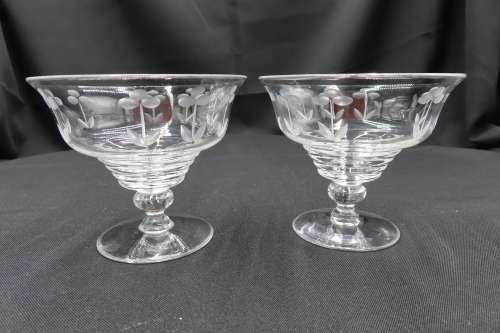 Stuart Crystal Vintage Cocktail Glasses x 2