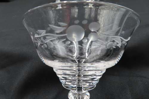 Stuart Crystal Vintage Cocktail Glasses x 3