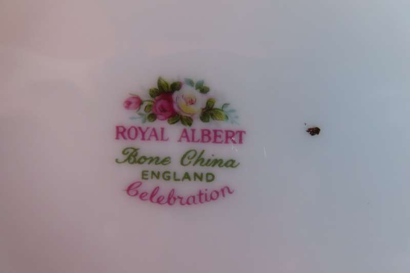 ROYAL ALBERT CELEBRATION TEA TRIO.