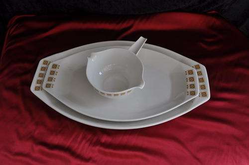 2 Constantia Servers and Gravy Bowl