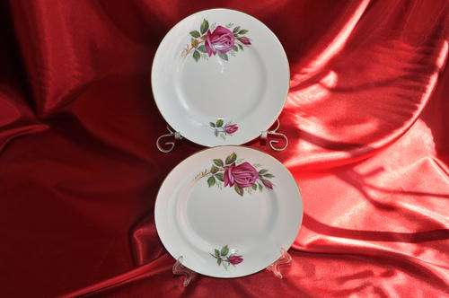 Elizabethan Cake / Side Plates x 2