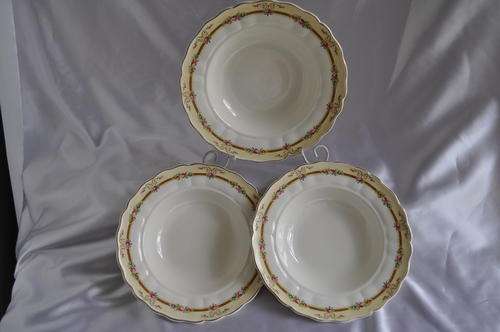 Grindley Marlborough Soup Plates x 3
