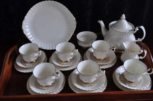 Royal Albert "Affinity Gold" Complete Tea Set