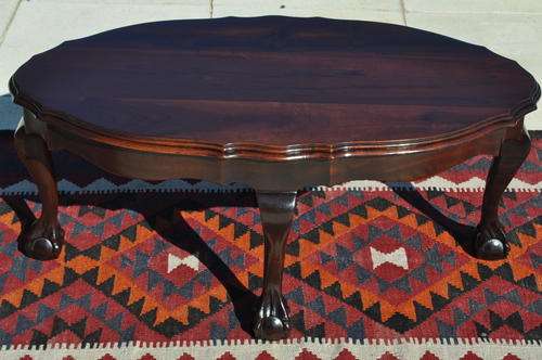 Ball and Claw Oval Coffee Table  - (Collections Only !!!!)