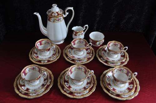 Royal Albert "Lady Hamilton" Coffee Set