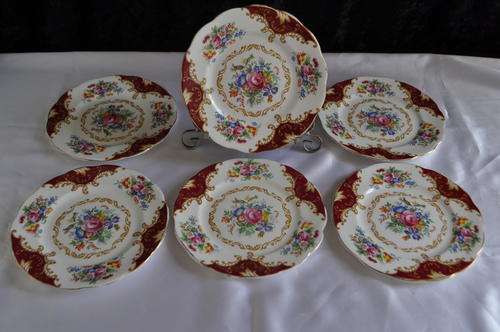 Royal Albert "Canterbury" 6 x Small Cake Plates