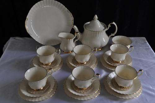 Royal Albert "Affinity Gold" Complete Tea Set