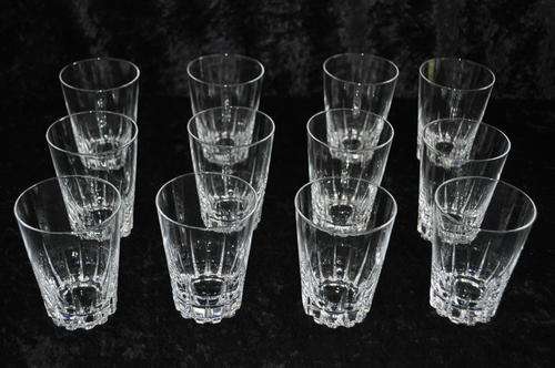 Crystal d'Argues Glasses x 12  --  DAMAGE FREE !!