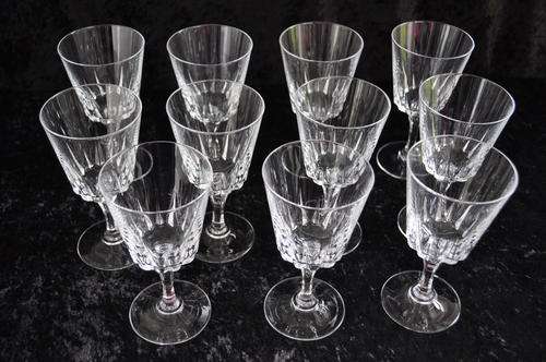 Crystal d'Argues Wine Glasses x 11   --  Damage Free !!!