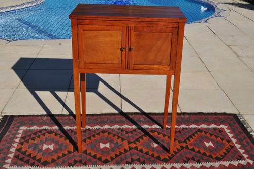 Burmese Teak Pedestal Cabinet  --   Stunning for a Bathroom -- Collections Only !!