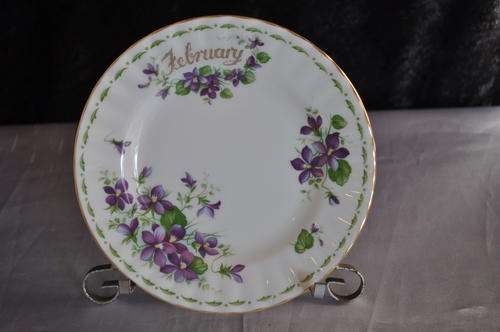 Royal Albert Flower of the Month "Violets" February Side Plate
