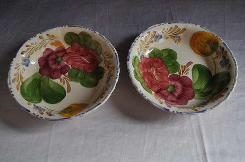 Belle Fiore Solian Ware Soup Plates x 2