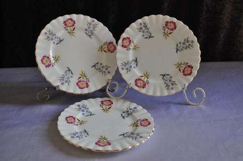 Royal Albert "Derwent" Side Plates x 3  -- See description for postage.