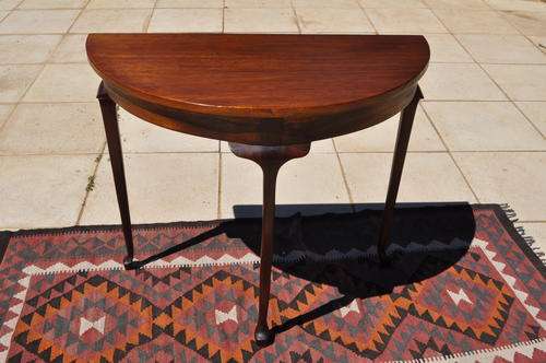 Mahogany Half Moon Table  --  Collections Only!!