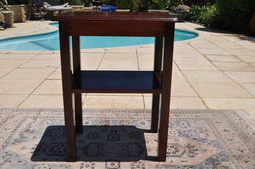 Teak 2 Tier Lamp Table ---  Collections Only !!!!