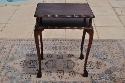 Imbuia Ball & Claw Two Tier Lamp Table.  ----   Collections Only!!!