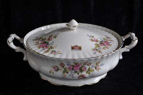 Royal Albert "Moss Rose" Lidded Tureen