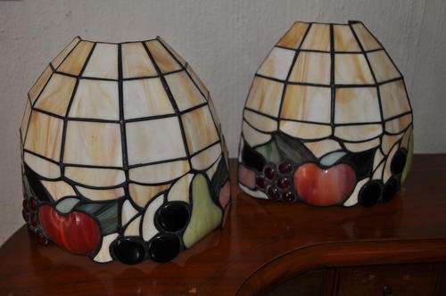 Tiffany Style Stained Glass Wall Mounted Light Fittings   ---  See Description For Postage!