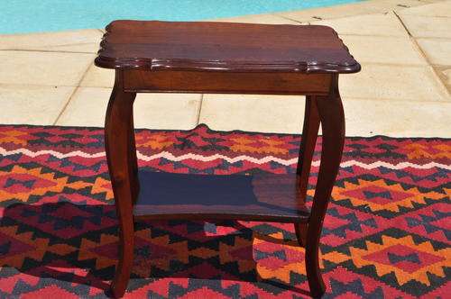 Imbuia 2 Tier Side Table    -----    Collections Only!!!
