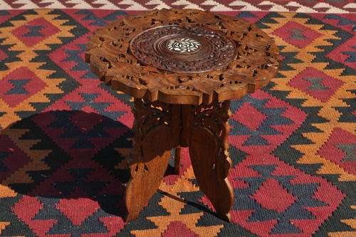 Small Carved Side Table ---  Collections Only!!!