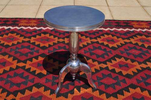 Aluminium Round Side Table   ----    Collections Only!!!