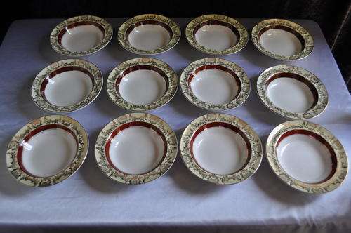 Midwinter Stylecraft Staffordshire Dessert Bowls x12