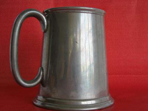 CORNISH PEWTER 1PT TANKARD W1882.P James Dixon & Sons
