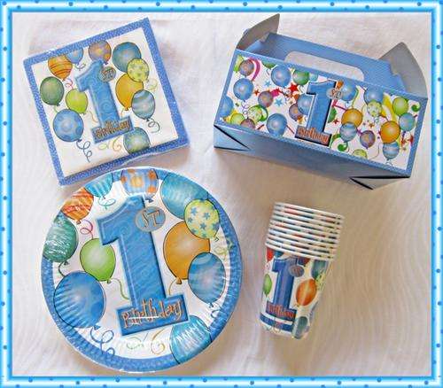 1st Birthday Boy - All in one Party Pack for 10