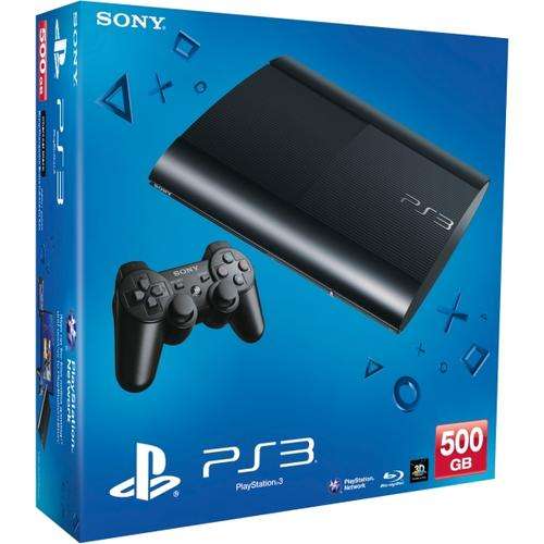Sony PlayStation 3 Super Slim | 500GB | 1 Wireless Controller | Black | Complete | Including 8 games