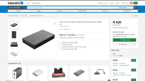 Orico 3.5 Inch Type-C External Hard Drive Enclosure/4TB HDD Combo