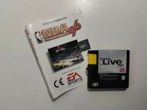 Sega Mega Drive MBA Live 96 Game cartridge and cover art
